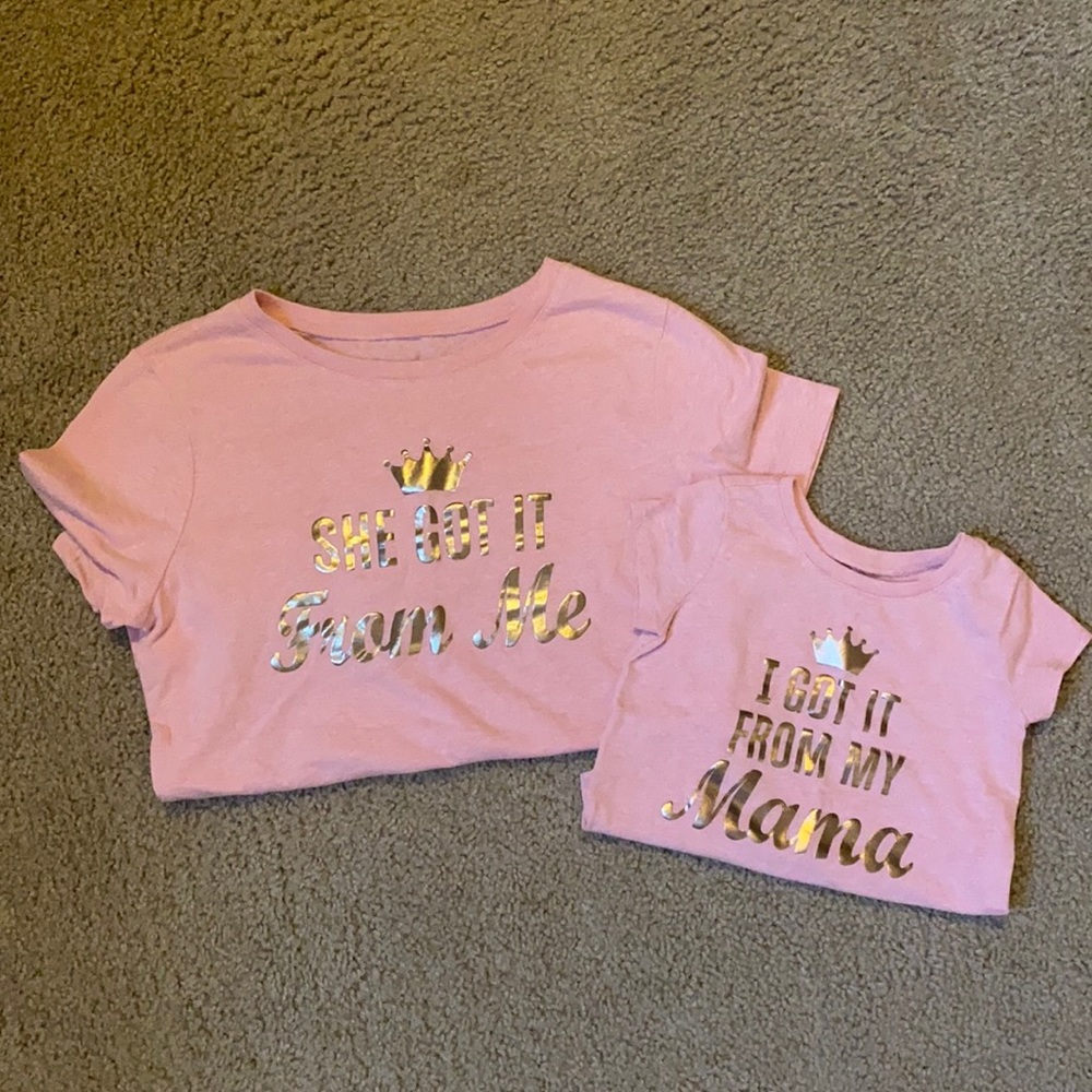 Mommy and me matching shirts